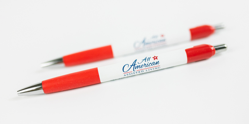 All American Assisted Living Branded Pens