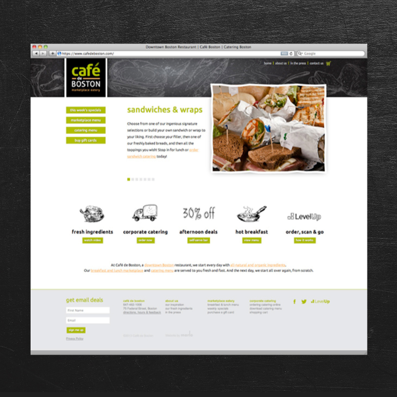CafedeBoston Website