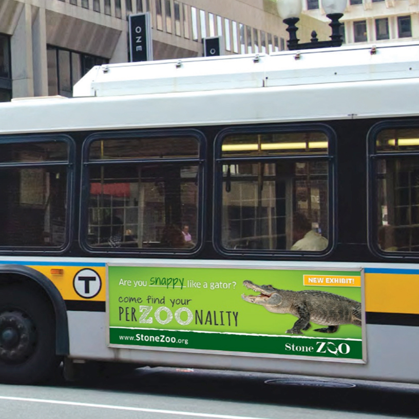 Zoo New England PerZOOnality Bus Advertisement